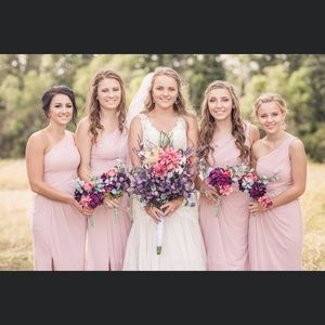 Dusty rose bridesmaid dress